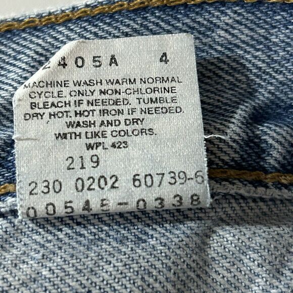 Vintage Levis 545 Jeans Men's 44 x 30 Blue Denim 100% Cotton Brown Tab Loose Fit - Picture 13 of 13